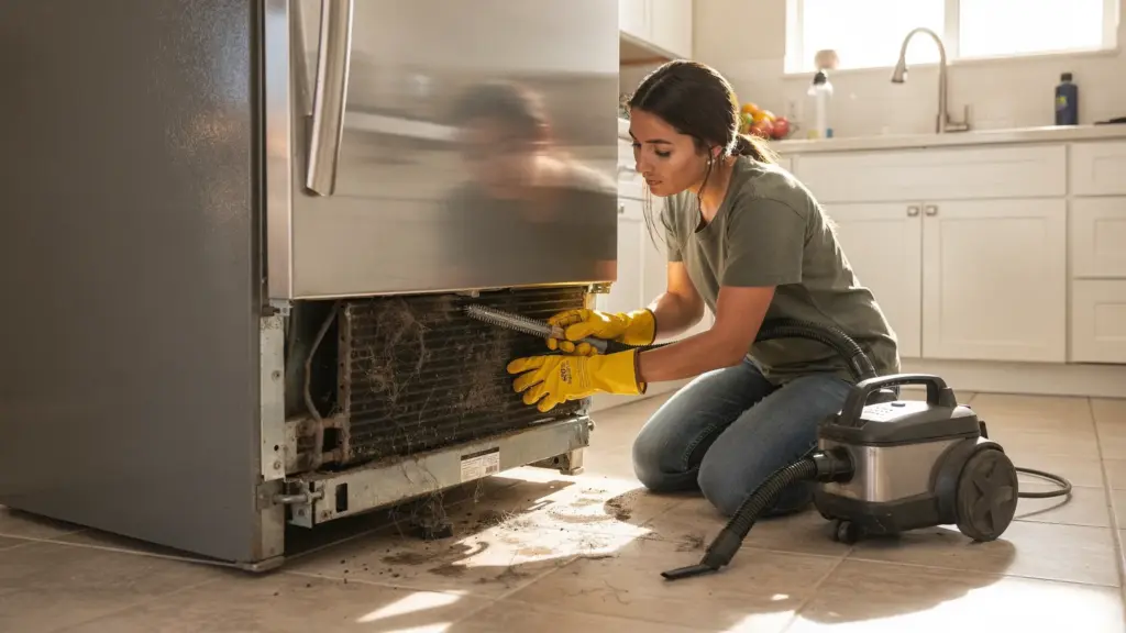 Refrigerator Servicing: Clean Coils and Improve Cooling - Main Image